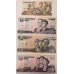 KOREA 1992-2002 . ONE 1- FIVE THOUSAND 5,000 WON . SPECIMEN BANKNOTES